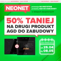 NEONET - 50% taniej na drugi produkt AGD do zabudowy